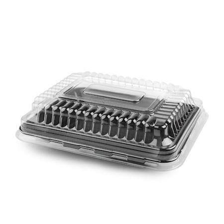 Fineline Settings 9580-L Small Rectangle Dome PET Lid DDRC810.L